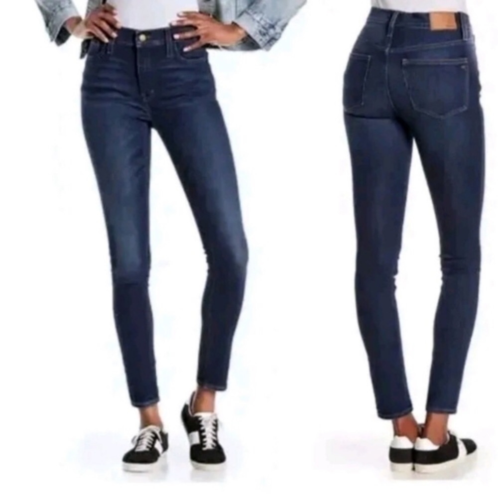 MADEWELL Curvy Highride Skinny Jeans in Dark Wash Size 27T